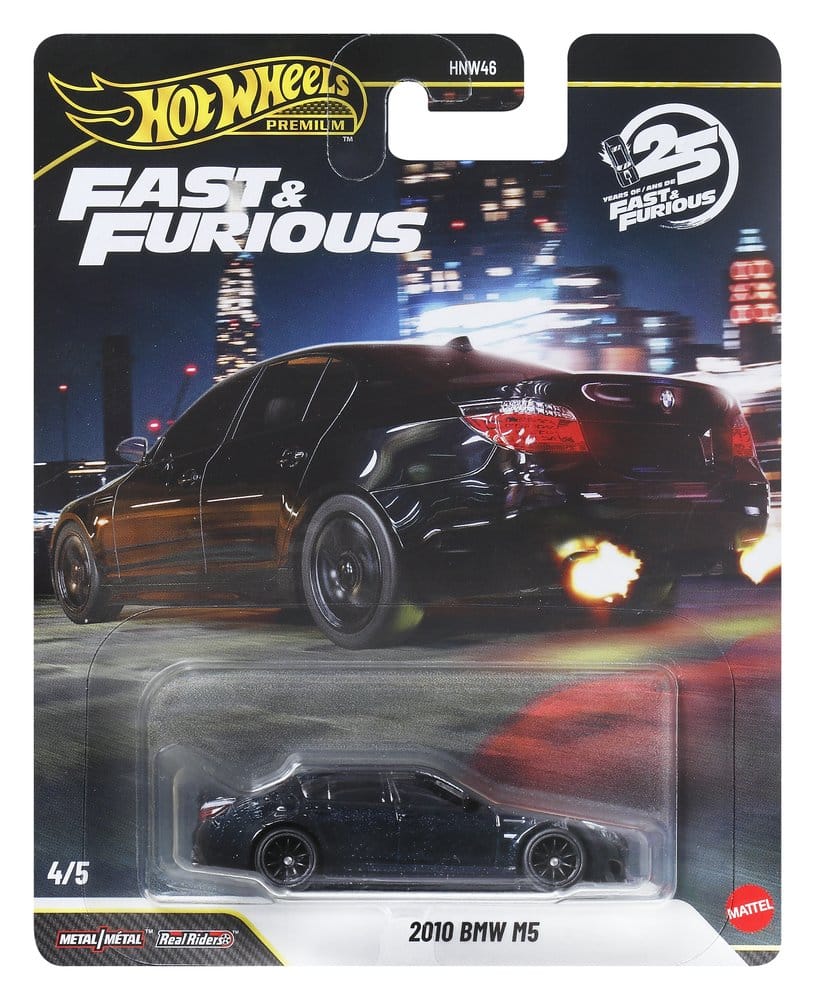 Fast & Furious Hot Wheels Premium Die Cast Vehicles 1/64 979P Assortment 10 Mattel