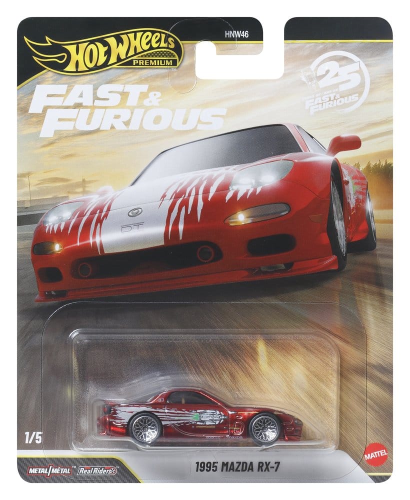 Fast & Furious Hot Wheels Premium Die Cast Vehicles 1/64 979P Assortment 10 Mattel