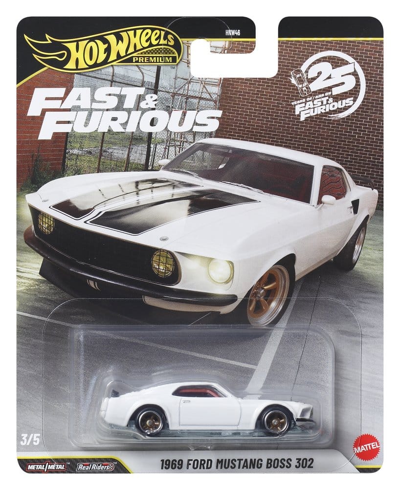Fast & Furious Hot Wheels Premium Die Cast Vehicles 1/64 979P Assortment 10 Mattel