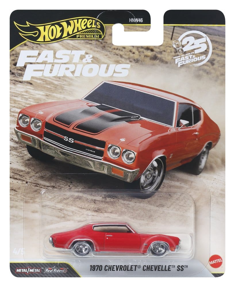 Fast & Furious Hot Wheels Premium Die Cast Vehicles 1/64 979P Assortment 10 Mattel
