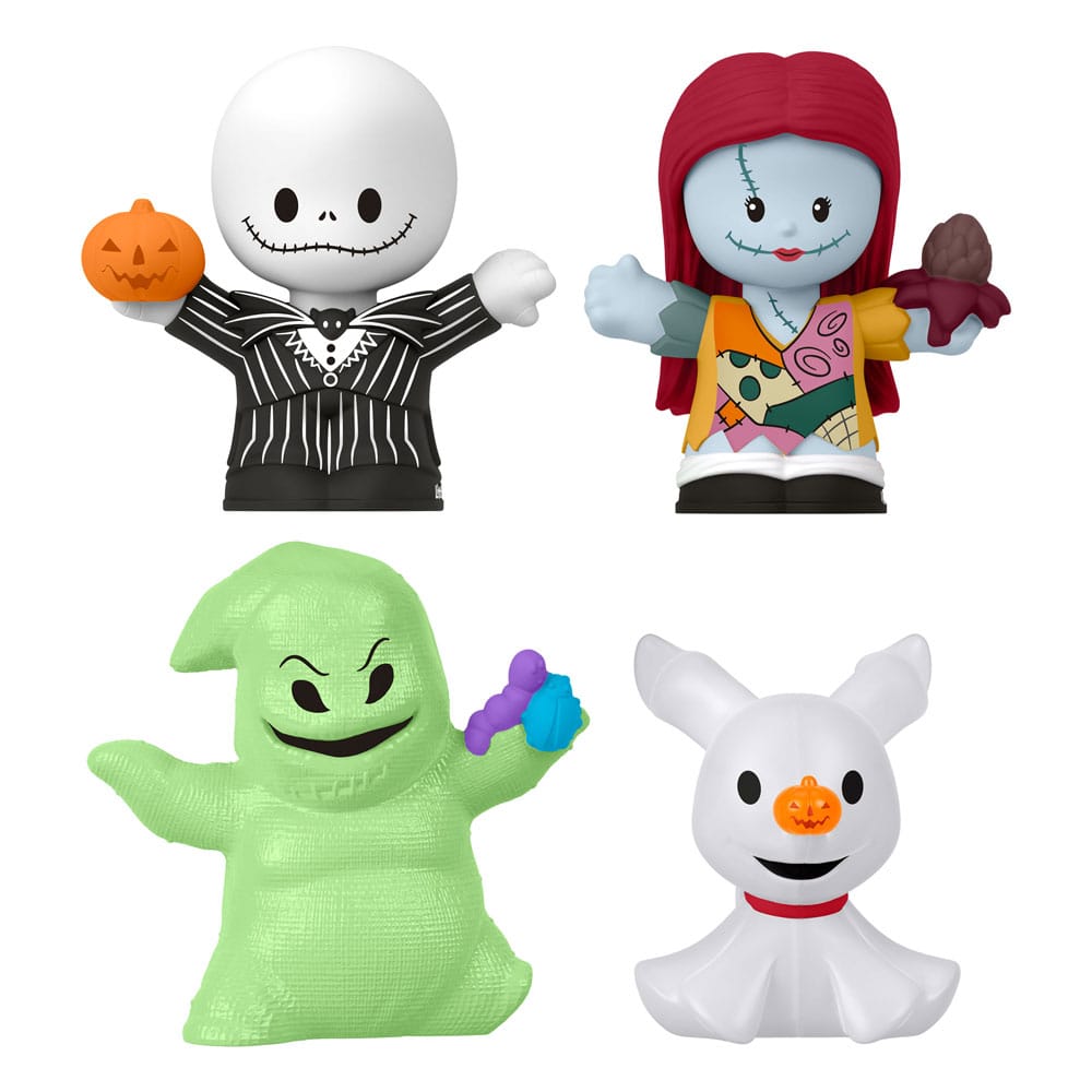 The Nightmare Before Christmas Fisher Price Little People Collector Mini Figures 4 Pack Mattel