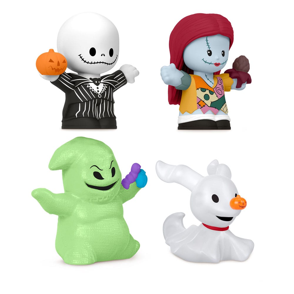 The Nightmare Before Christmas Fisher Price Little People Collector Mini Figures 4 Pack Mattel