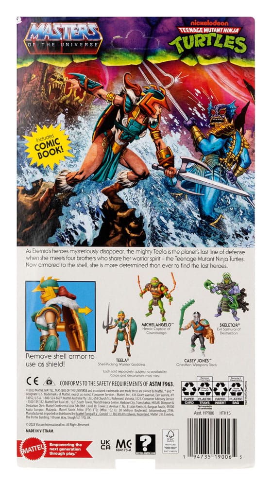 MOTU x TMNT Turtles of Grayskull Action Figure Teela Mattel