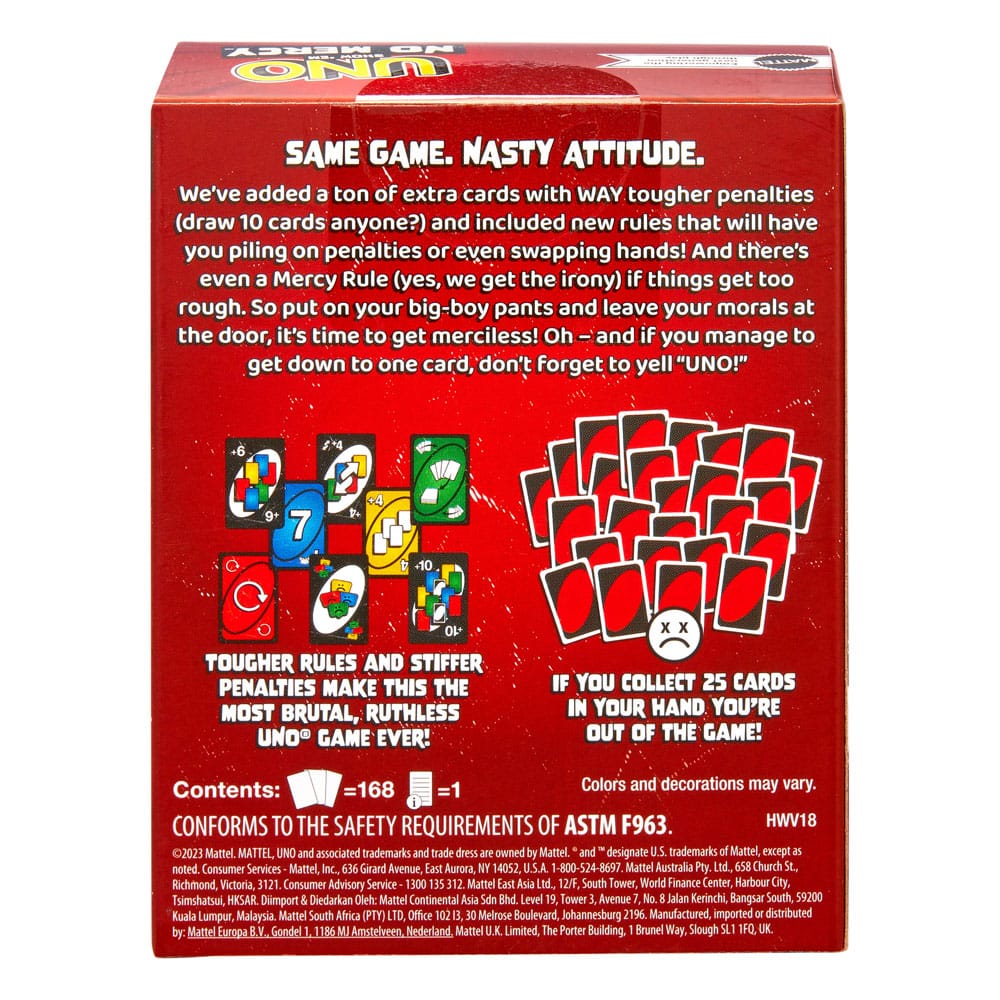 UNO Card Game No Mercy Mattel