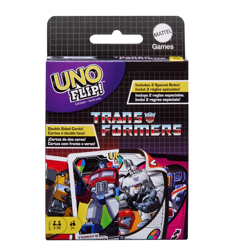 Transformers UNO Flip! Card Game Mattel