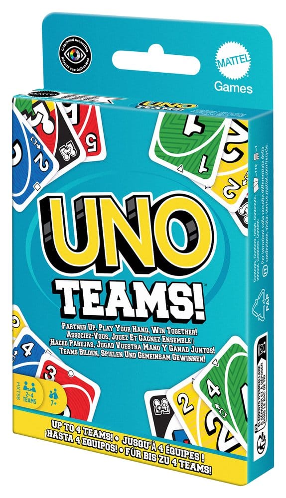 UNO Teams Card Game Mattel