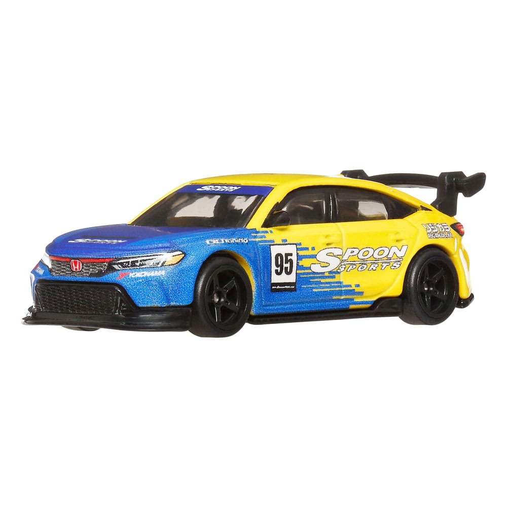 Hot Wheels Premium Car Culture Diecast Vehicle 2 Pack 1/64 '99 Honda Civic Type R EK9 & Honda Civic Type R Mattel