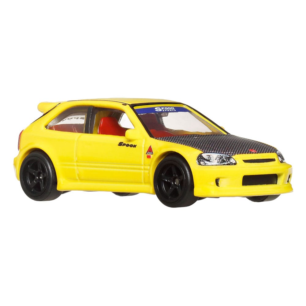 Hot Wheels Premium Car Culture Diecast Vehicle 2 Pack 1/64 '99 Honda Civic Type R EK9 & Honda Civic Type R Mattel