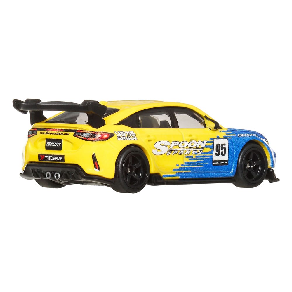 Hot Wheels Premium Car Culture Diecast Vehicle 2 Pack 1/64 '99 Honda Civic Type R EK9 & Honda Civic Type R Mattel