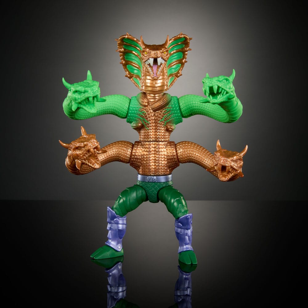 MOTU x TMNT Turtles of Grayskull Deluxe Action Figure King Hiss Mattel