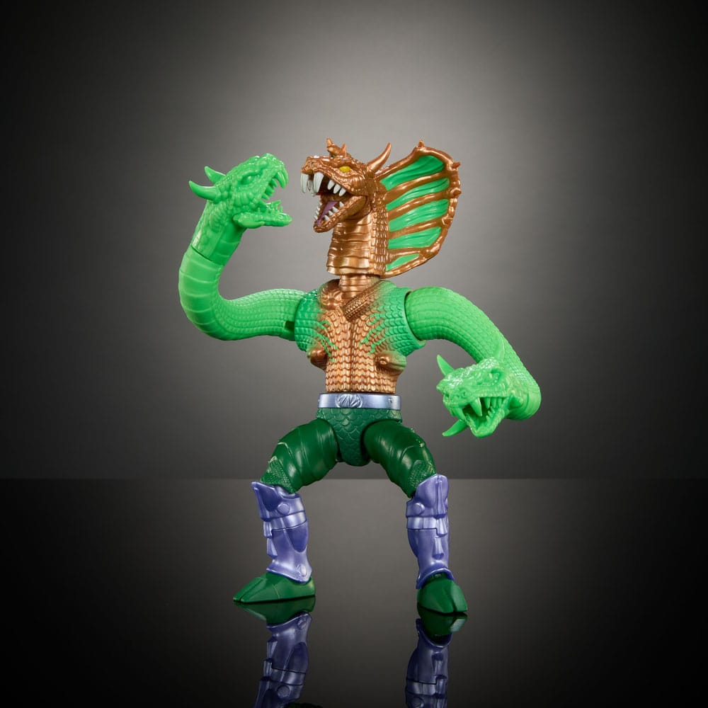 MOTU x TMNT Turtles of Grayskull Deluxe Action Figure King Hiss Mattel