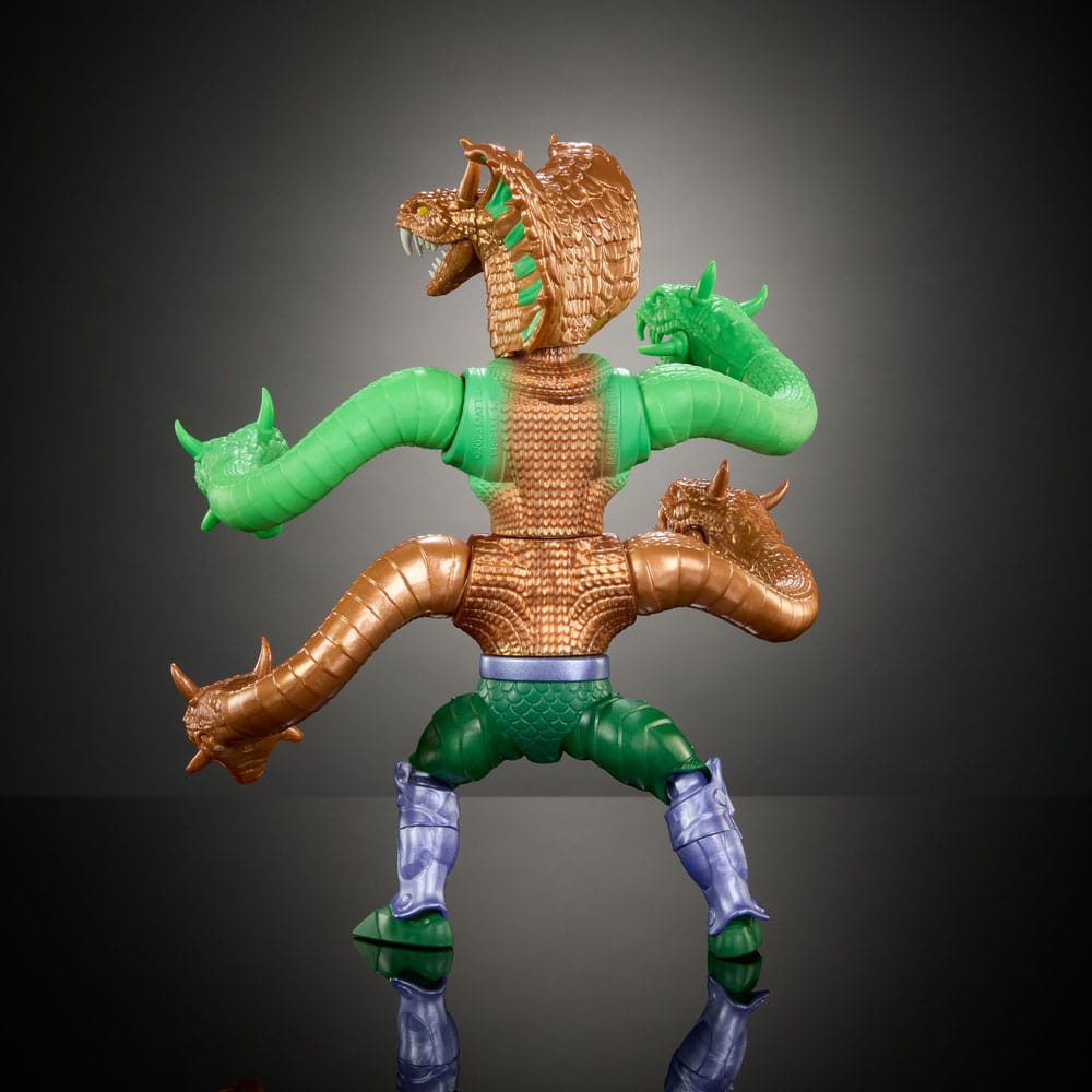 MOTU x TMNT Turtles of Grayskull Deluxe Action Figure King Hiss Mattel