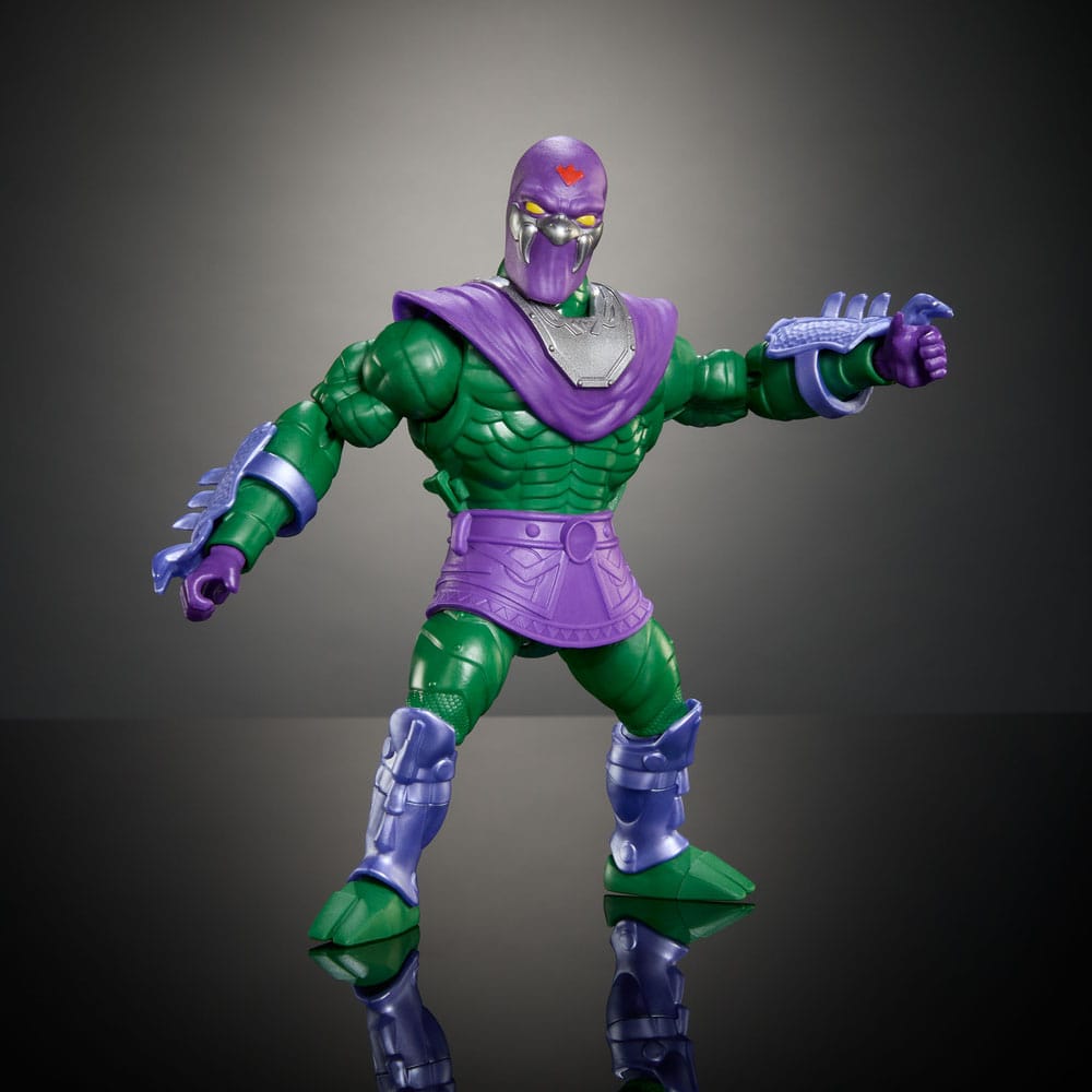 MOTU x TMNT Turtles of Grayskull Deluxe Action Figure King Hiss Mattel