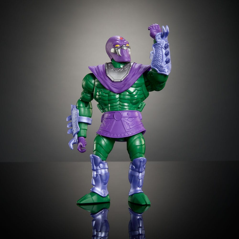 MOTU x TMNT Turtles of Grayskull Deluxe Action Figure King Hiss Mattel