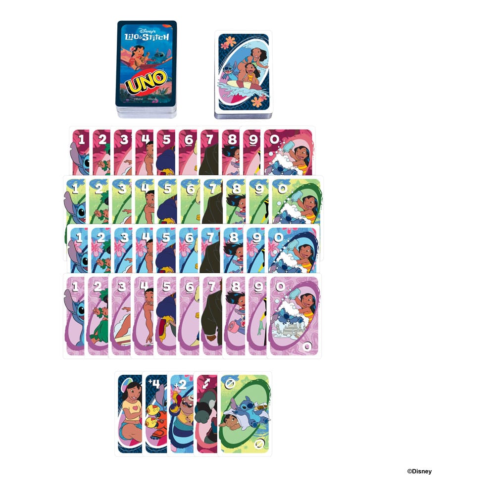 Lilo & Stitch Card Game UNO Mattel