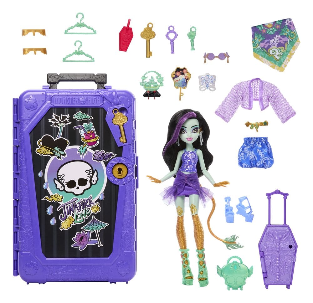 Monster High Skulltimate Secrets Doll Destination Gore geous Oasis Jinafire Long Mattel