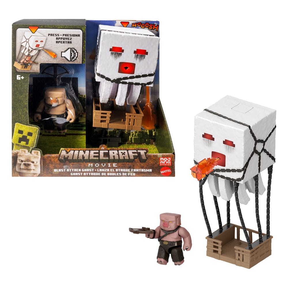 A Minecraft Movie Action Figure Blast Attack Ghast Mattel