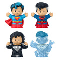 DC Comics Fisher Price Little People Collector Mini Figures 4 Pack Superman Through the Ages Mattel