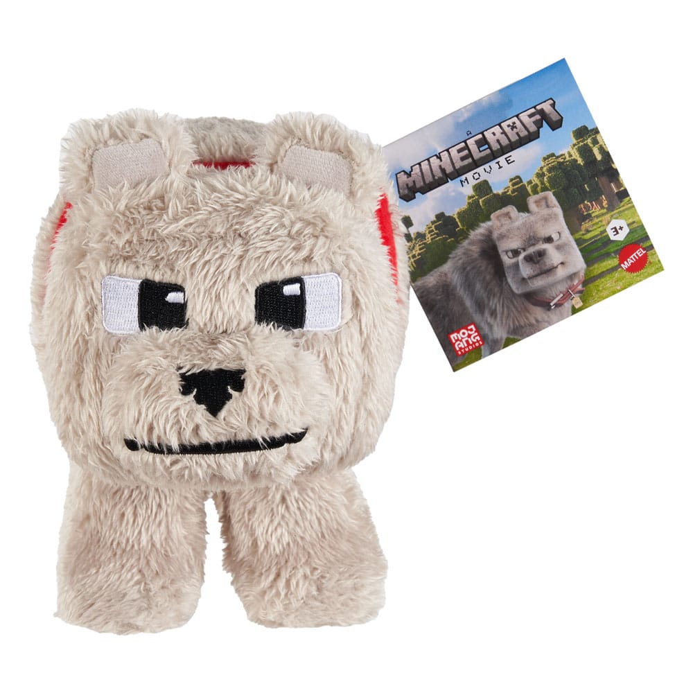 A Minecraft Movie Plush Figure Dennis the Wolf Mattel