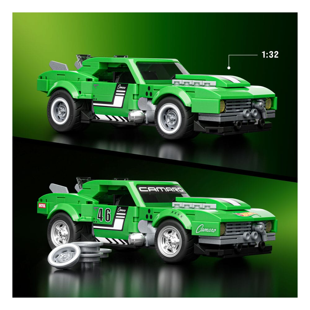 Mattel Brick Shop Hot Wheels Speed Series Building Set 1/32 Custom '68 Camaro Mattel