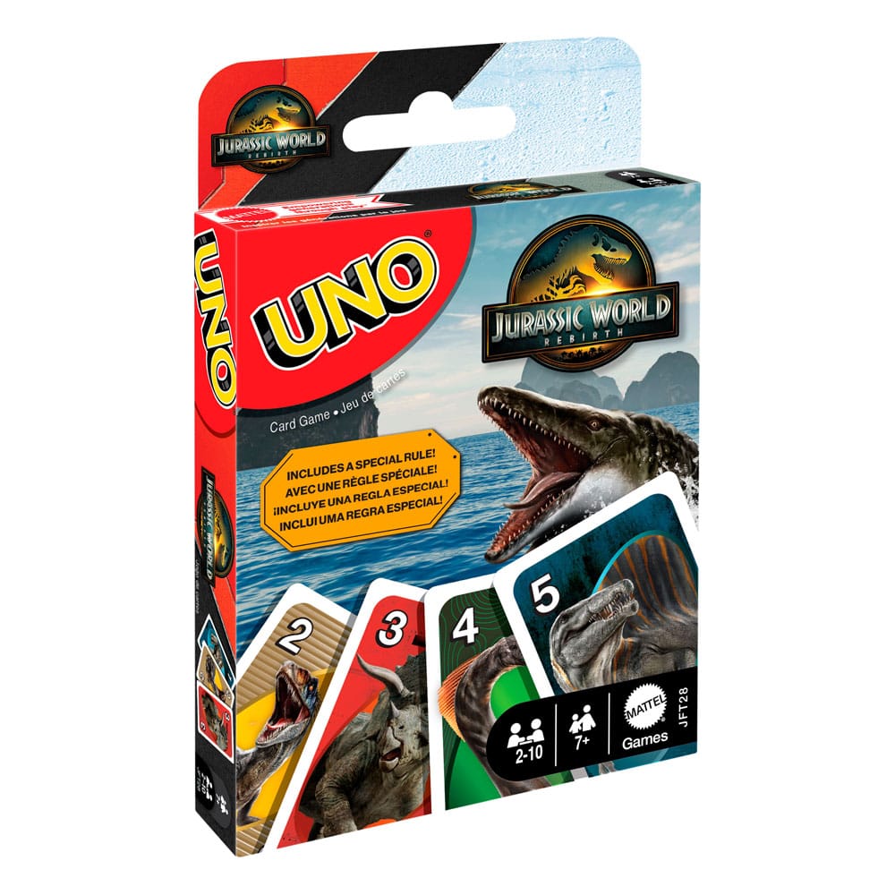 Jurassic World Rebirth UNO Card Game Mattel