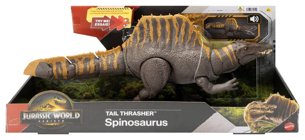Jurassic World Rebirth Action Figure Tail Thrasher Spinosaurus Mattel