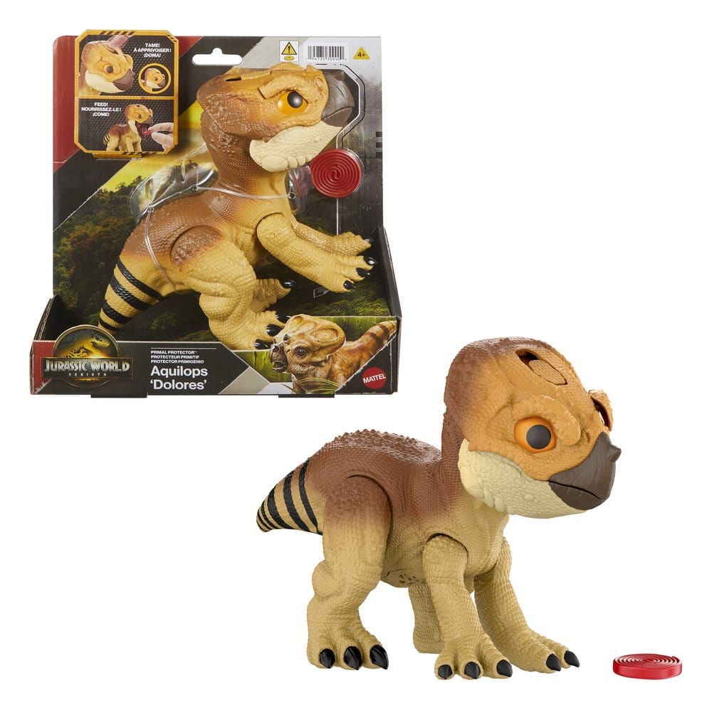 Jurassic World Rebirth Interactive Action Figure Aquilops Dolores Mattel