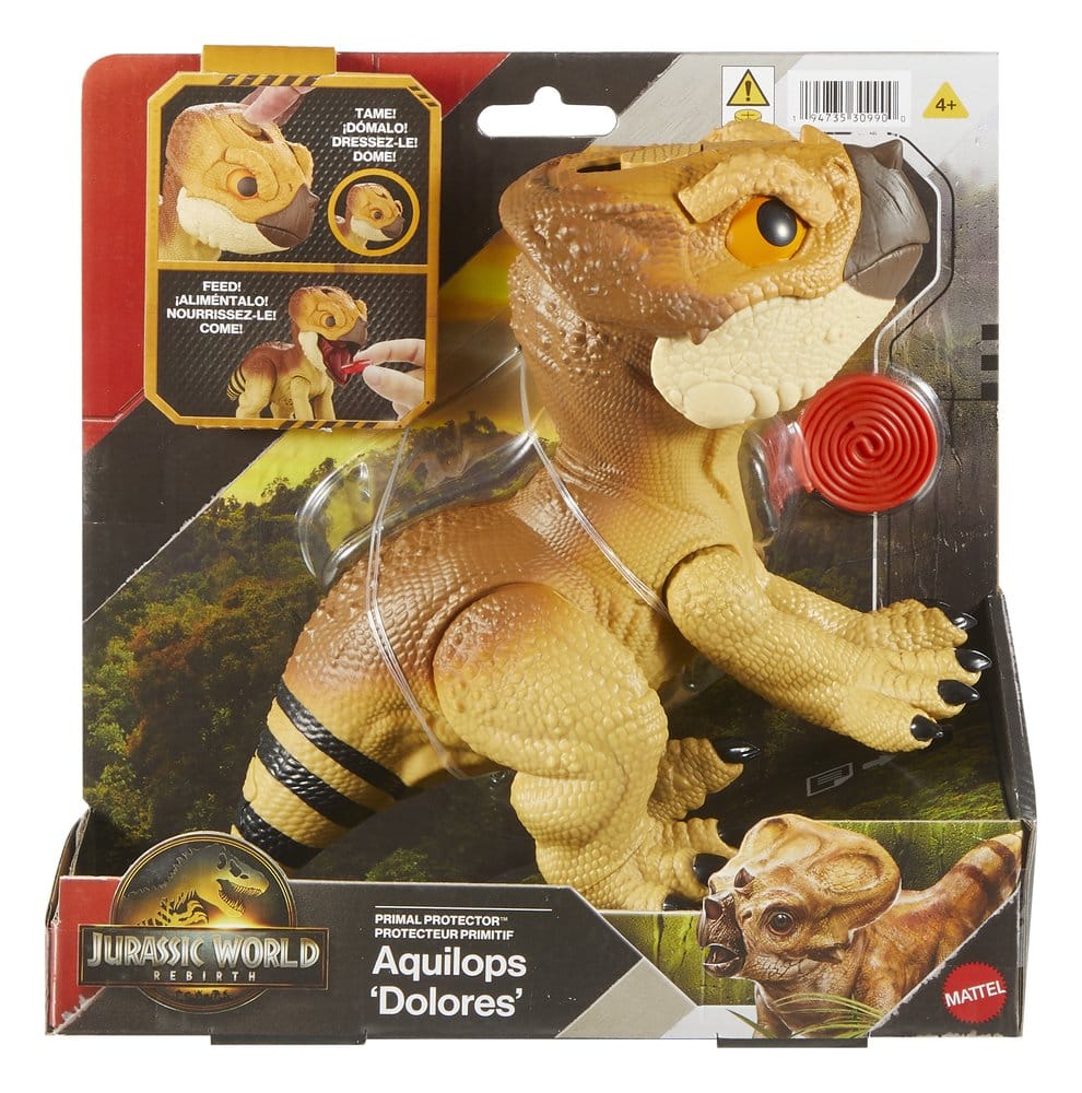 Jurassic World Rebirth Interactive Action Figure Aquilops Dolores Mattel