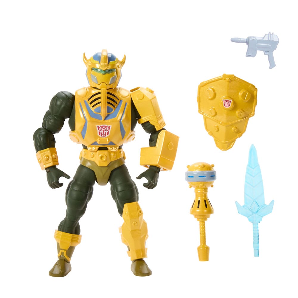 Masters of the Universe x Transformers Action Figure Bumblebee Armor Man At Arms heo European Exclusive Mattel