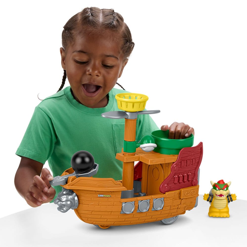 My Mario Little People Playset Bowser's Airship Mattel