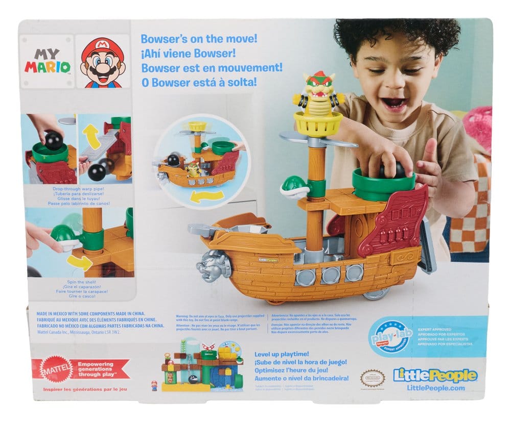 My Mario Little People Playset Bowser's Airship Mattel