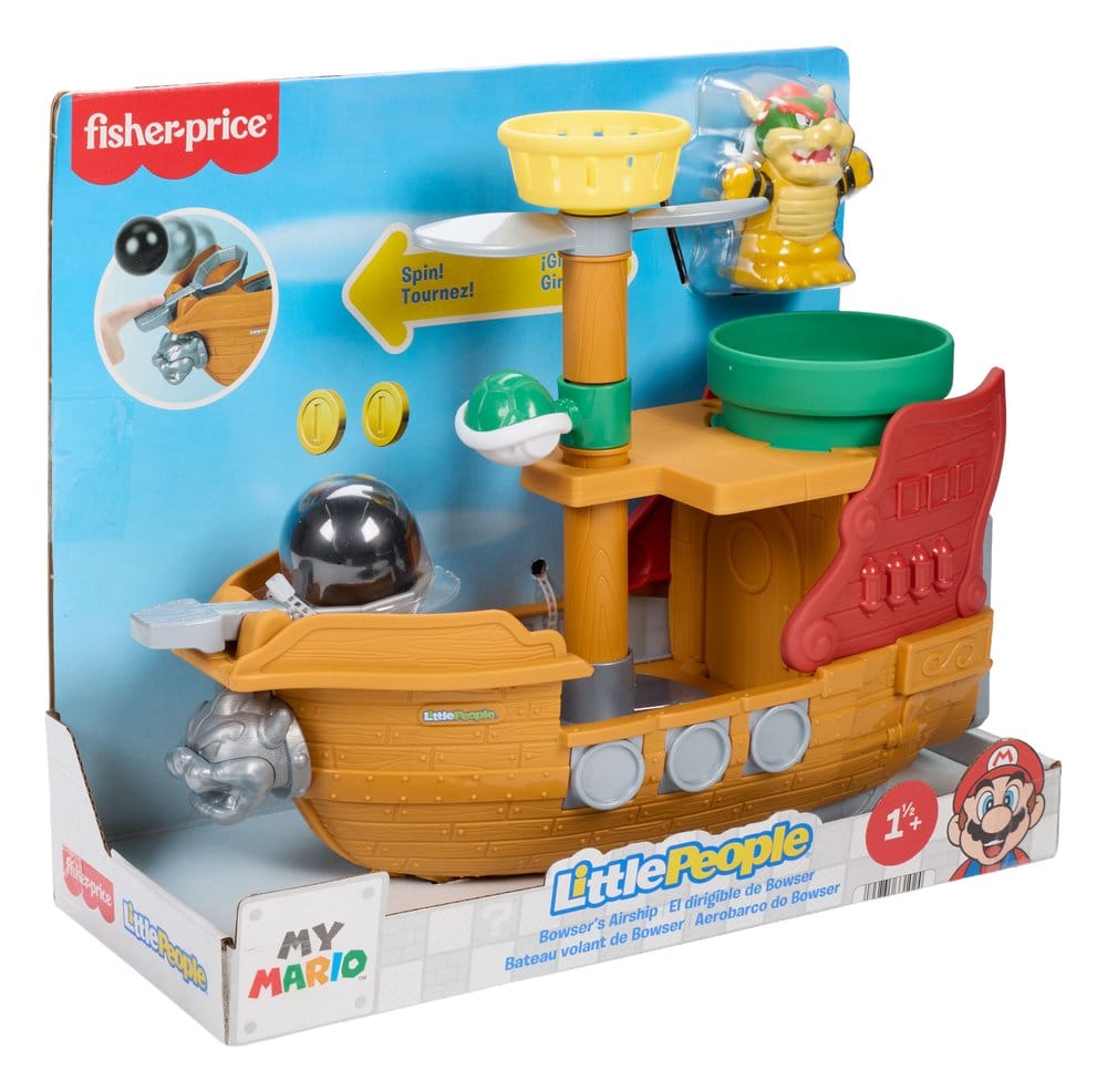 My Mario Little People Playset Bowser's Airship Mattel