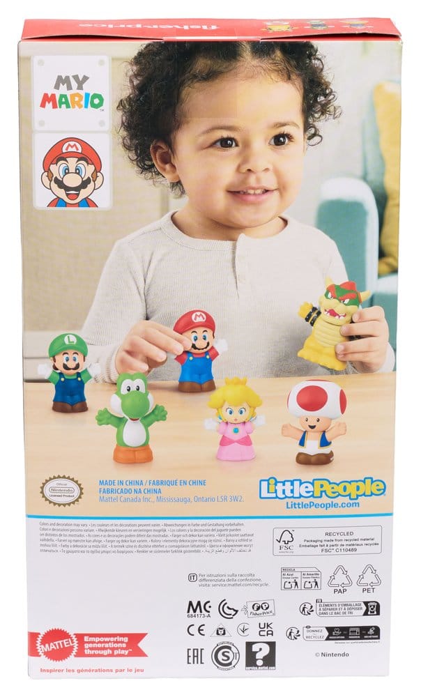 My Mario Little People Collector Mini Figure 6 Pack Mattel