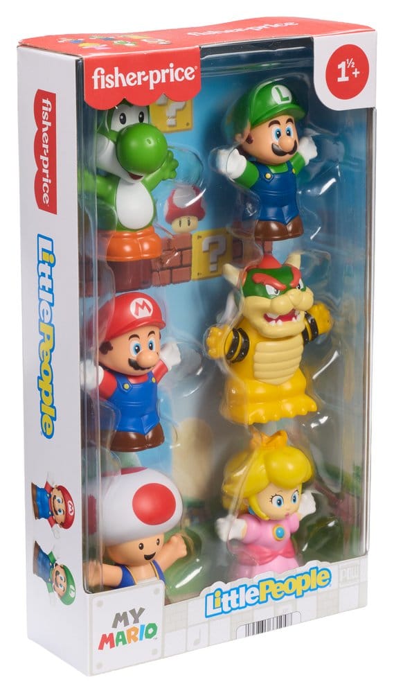 My Mario Little People Collector Mini Figure 6 Pack Mattel