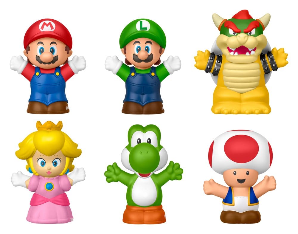 My Mario Little People Collector Mini Figure 6 Pack Mattel