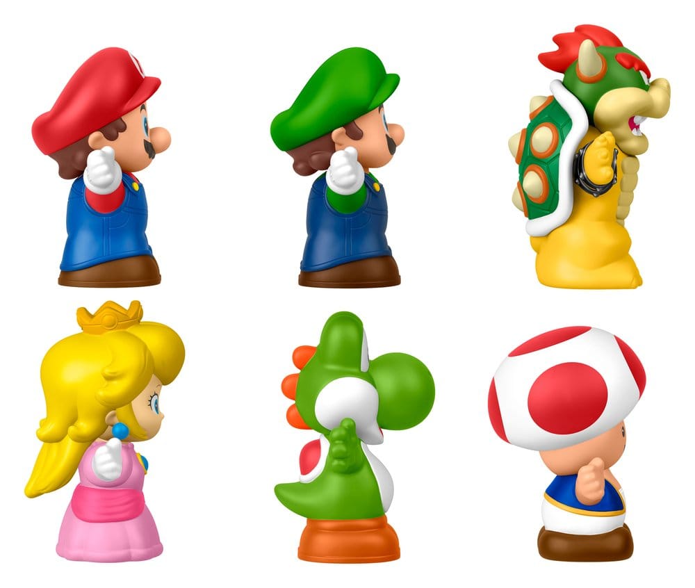 My Mario Little People Collector Mini Figure 6 Pack Mattel