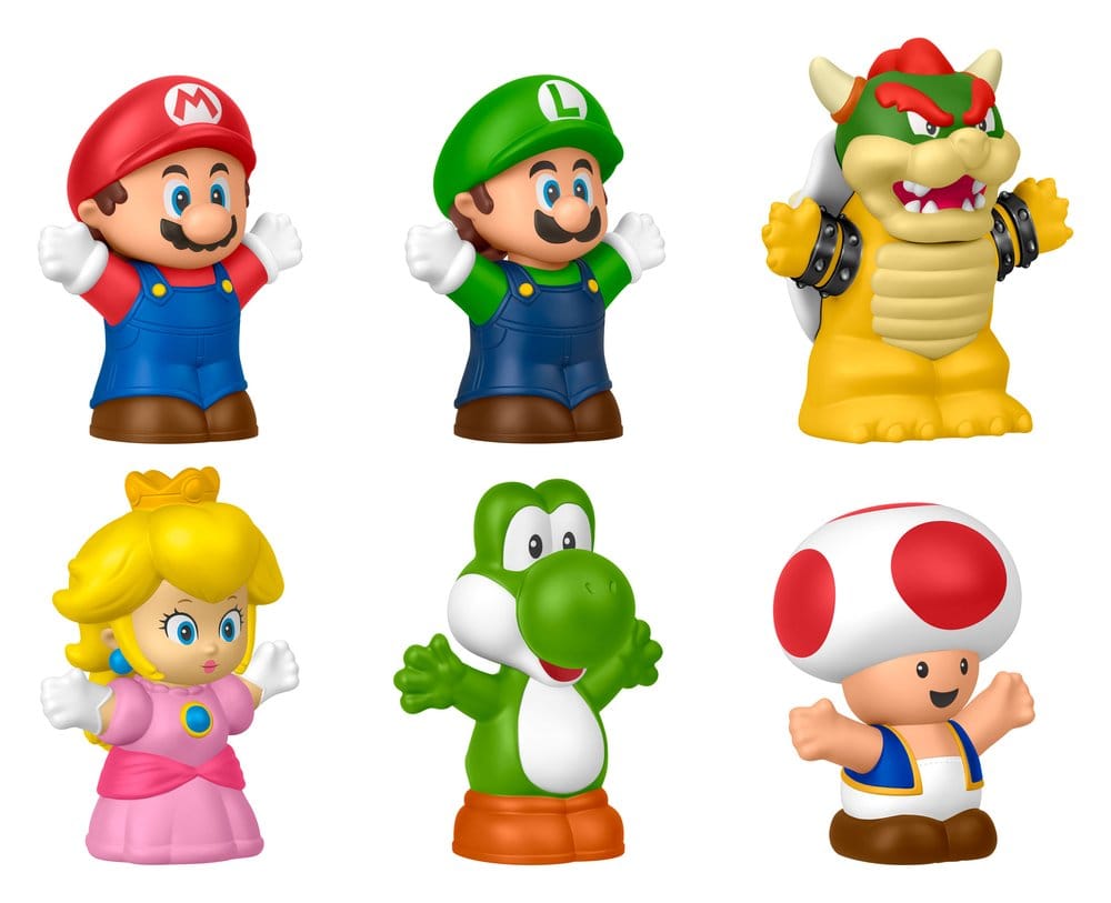 My Mario Little People Collector Mini Figure 6 Pack Mattel