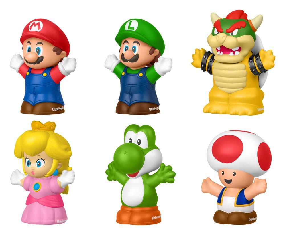 My Mario Little People Collector Mini Figure 6 Pack Mattel