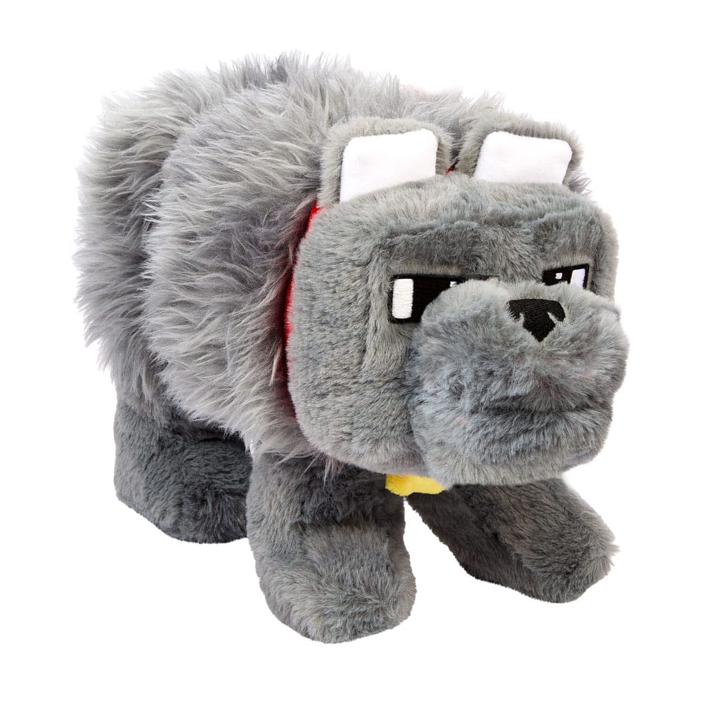 A Minecraft Movie Plush Figure Dennis the Wolf Mattel