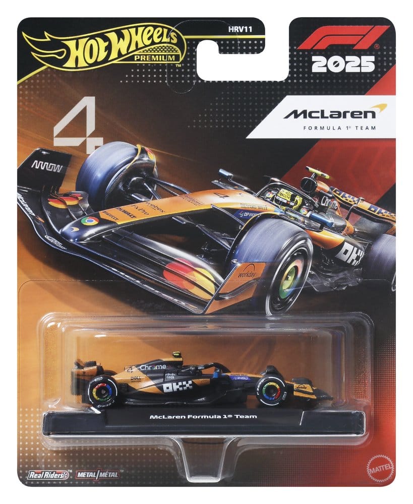 Formula 1 Hot Wheels Premium Die Cast Vehicle 1 64 Team McLaren Driver 2 Mattel