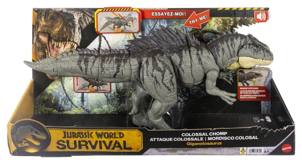 Jurassic World Survival Action Figure Colossal Chomp Giganotosaurus Mattel