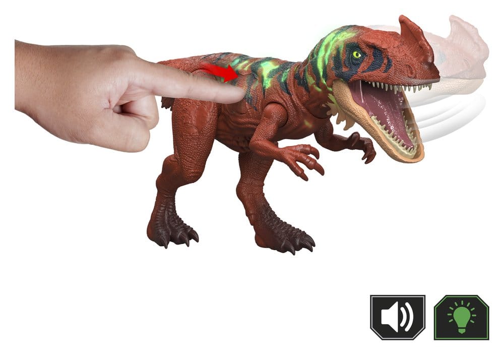 Jurassic World Survival Action Figure Wild Roar Afrovenator Mattel