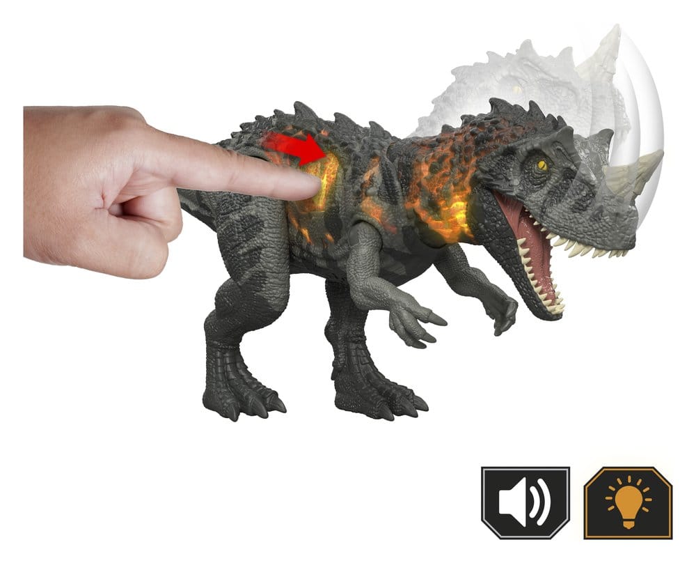 Jurassic World Survival Action Figure Wild Roar Ceratosaurus Mattel
