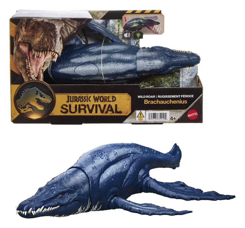 Jurassic World Survival Action Figure Wild Roar Brachauchenius Mattel