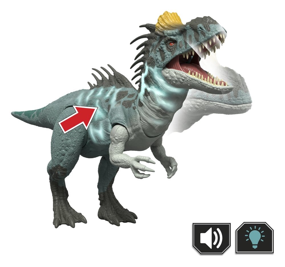 Jurassic World Survival Action Figure Wild Roar Cryolophosaurus Mattel