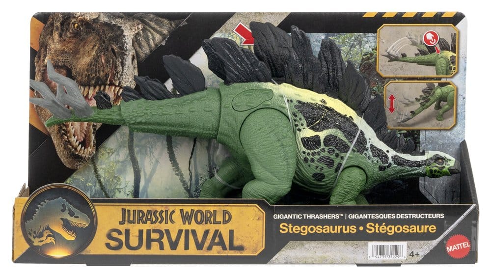 Jurassic World Survival Action Figure Gigantic Thrashers Stegosaurus Mattel