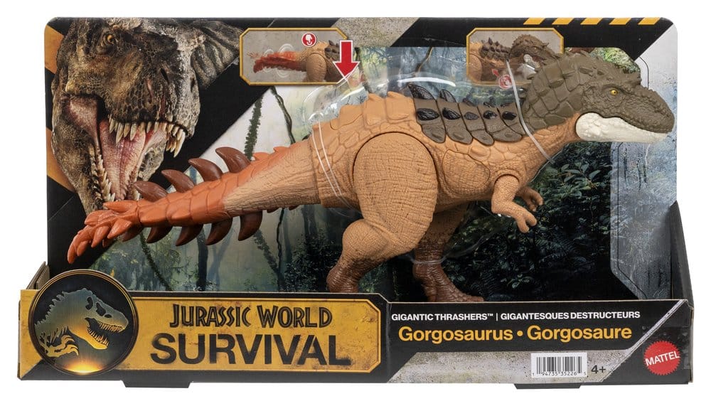 Jurassic World Survival Action Figure Gigantic Thrashers Gorgosaurus Mattel