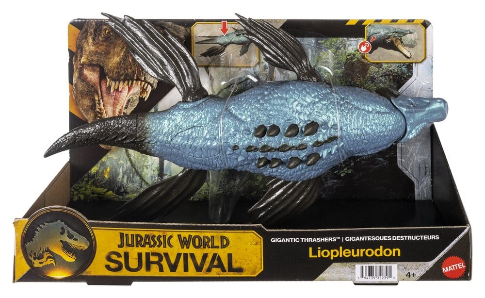 Jurassic World Survival Action Figure Gigantic Thrashers Liopleurodon Mattel