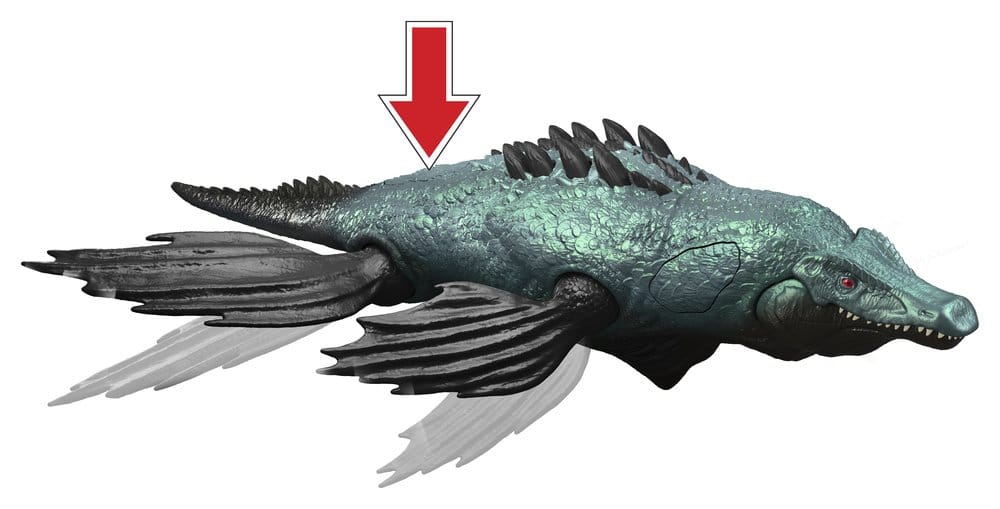 Jurassic World Survival Action Figure Gigantic Thrashers Liopleurodon Mattel