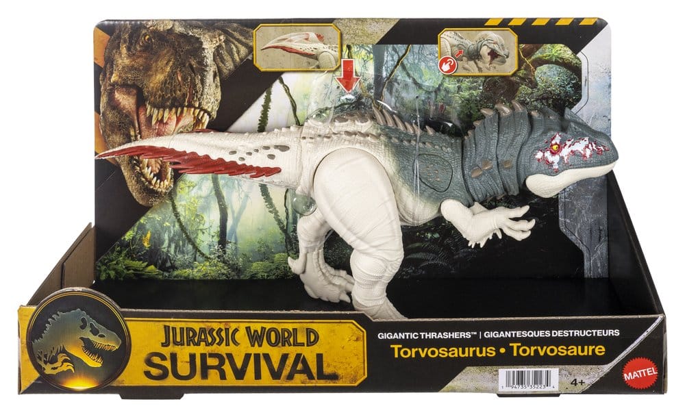 Jurassic World Survival Action Figure Gigantic Thrashers Torvosaurus Mattel